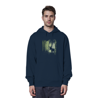 Esel im Zwielicht-Wald - Organic Hoodie