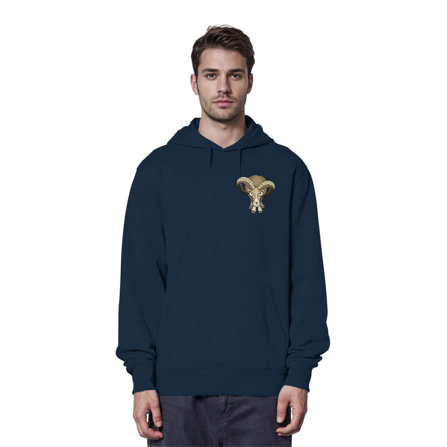 Bockiges Mufflon Widder Schafbock - Organic Hoodie