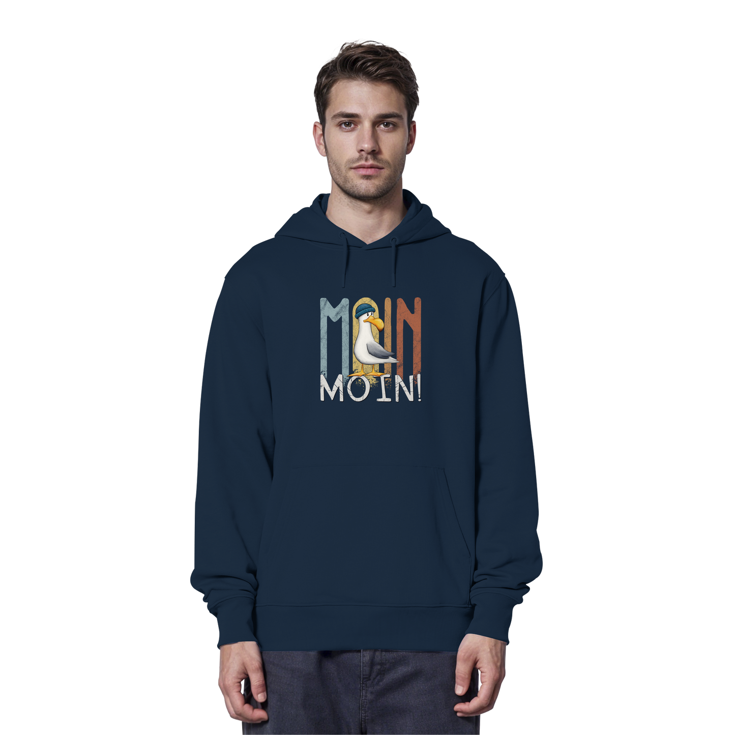 Moin Moin norddeutsche Möwe - Organic Hoodie
