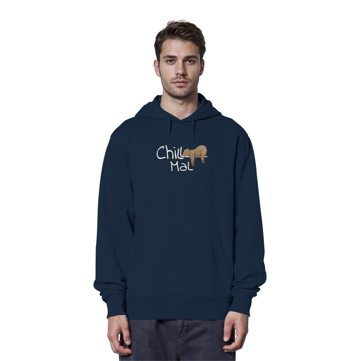 Chill Mal schläfriger Braunbär - Organic Hoodie