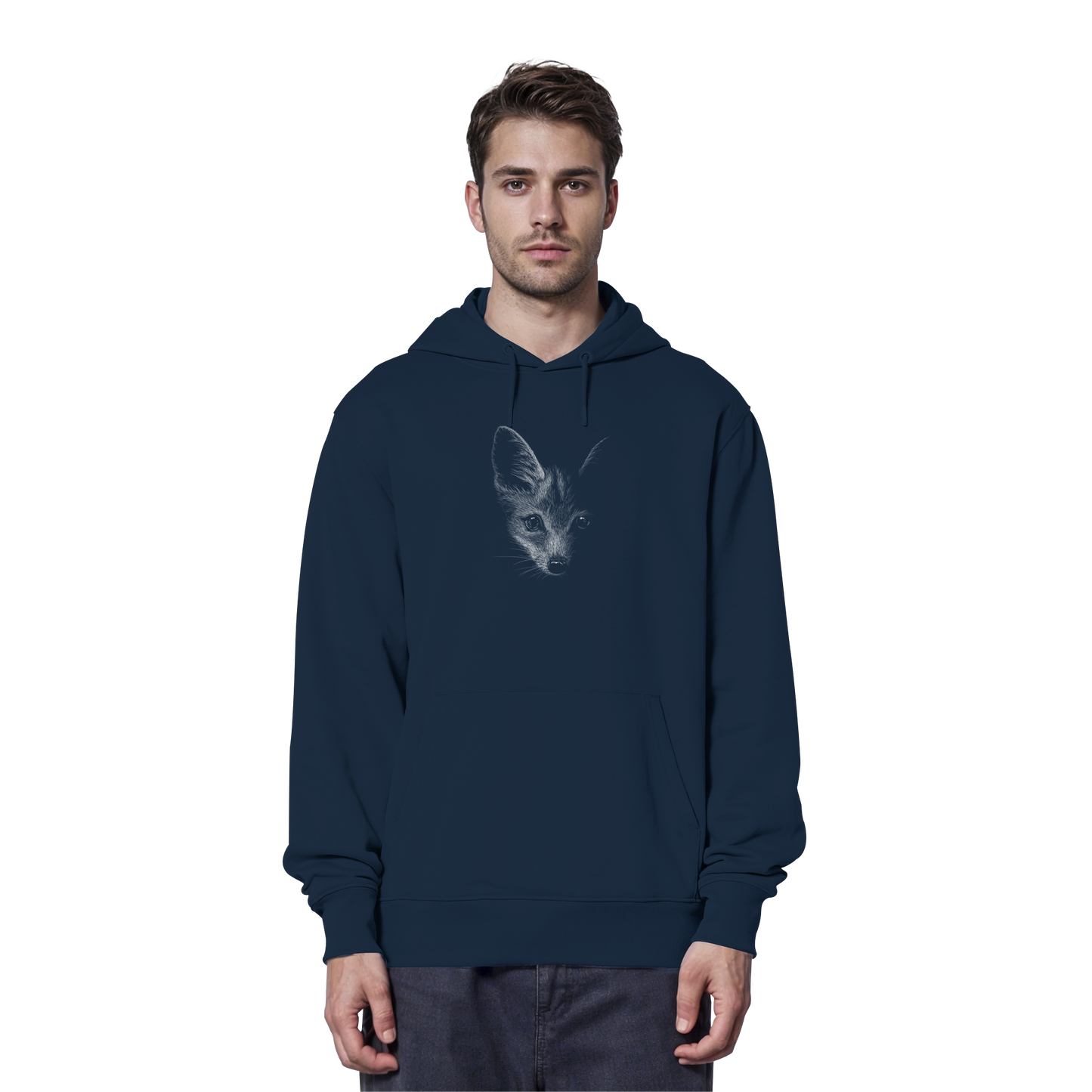 Fuchs Kritzelkunst Illustration - Organic Hoodie