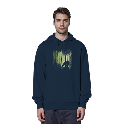 Lässiger Tapir im Zwielicht Wald - Organic Hoodie