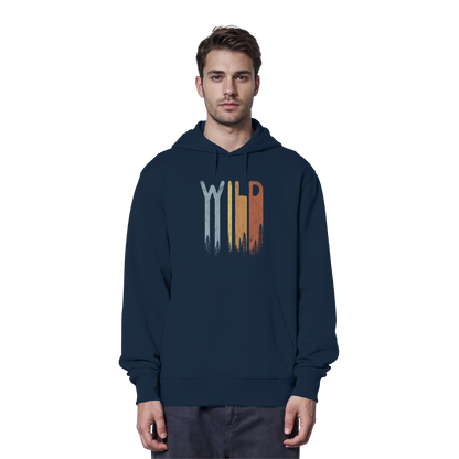 Wild Retro Schriftzug - Organic Hoodie
