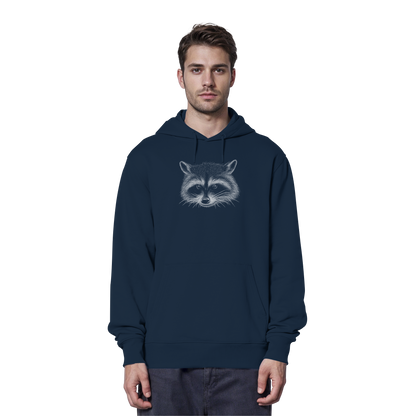 Waschbär Illustration Kritzelkunst - Organic Hoodie