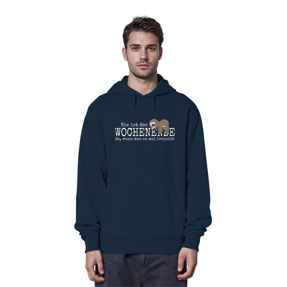 Kawaii Faultier Wochenende - Organic Hoodie