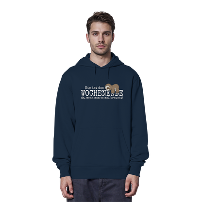 Kawaii Faultier Wochenende - Organic Hoodie