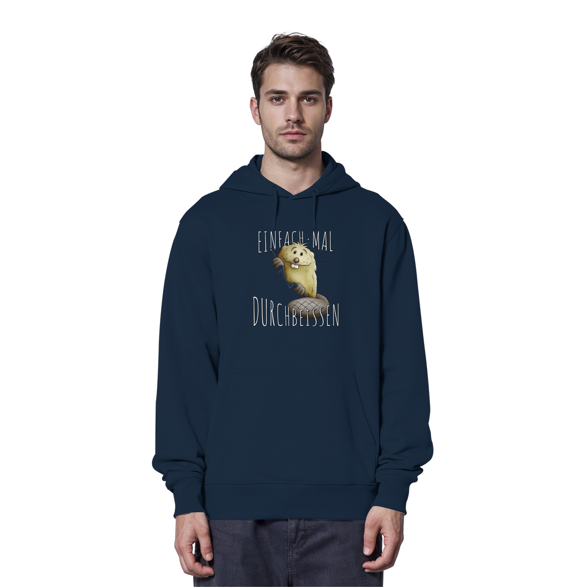 Einfach mal Durchbeissen Biber - Organic Hoodie