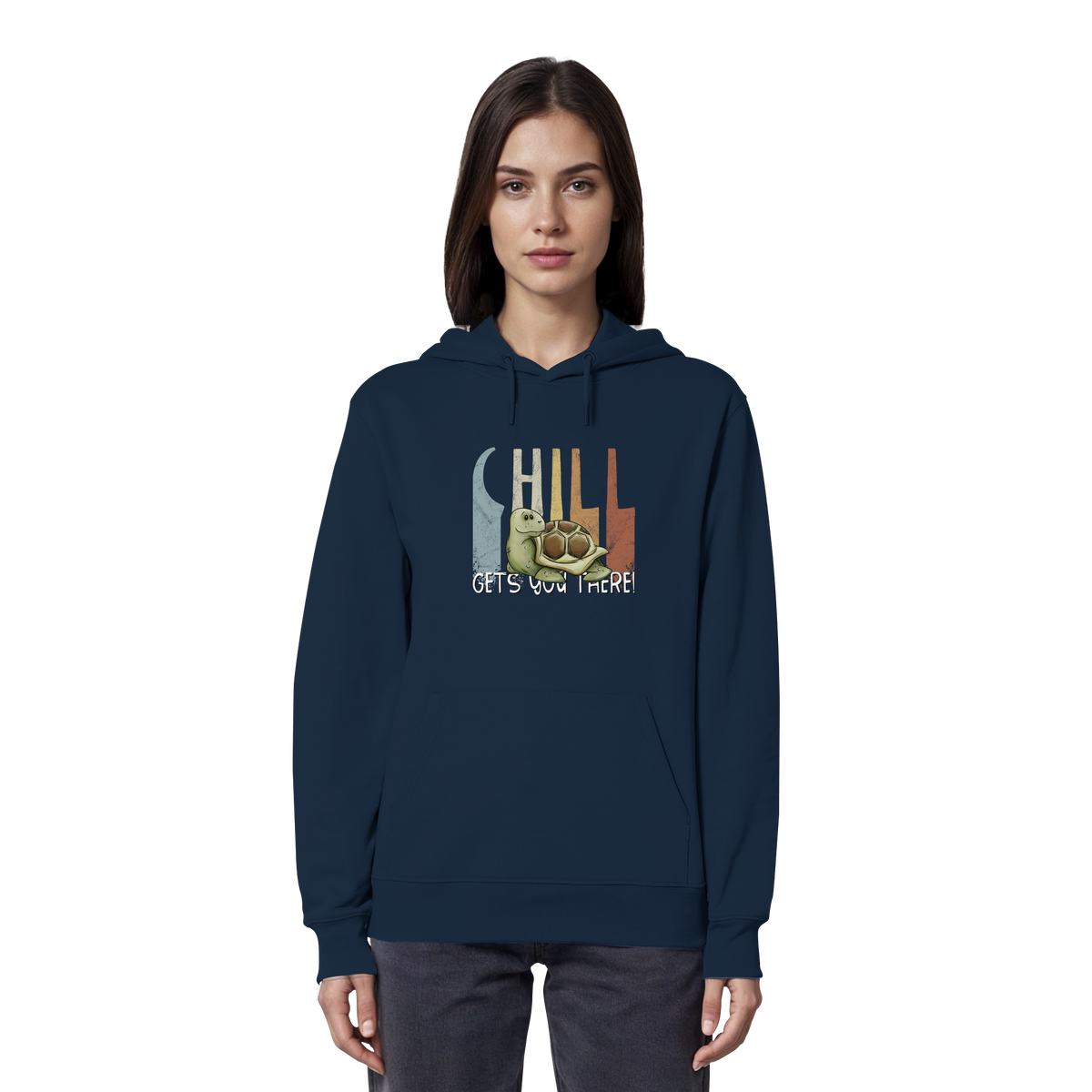Gechillt gemütliche Schildkröte - Organic Hoodie