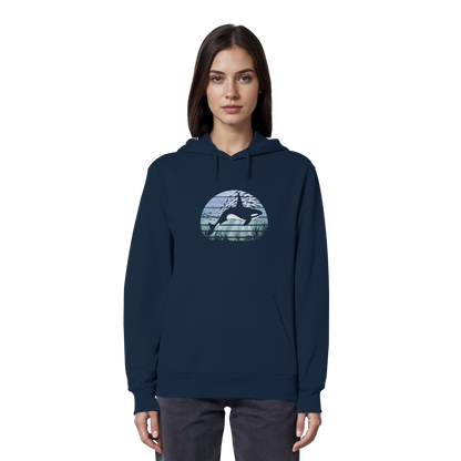 Retro Tiefsee Schwertwal Orca - Organic Hoodie