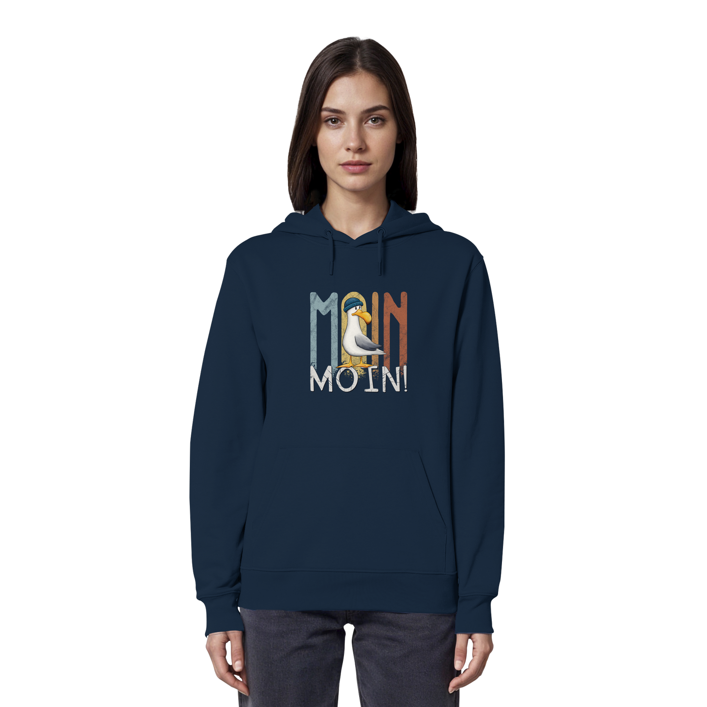 Moin Moin norddeutsche Möwe - Organic Hoodie