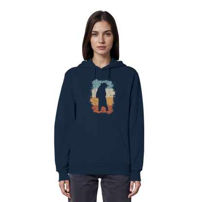 Retro Bären-Silhouette - Organic Hoodie
