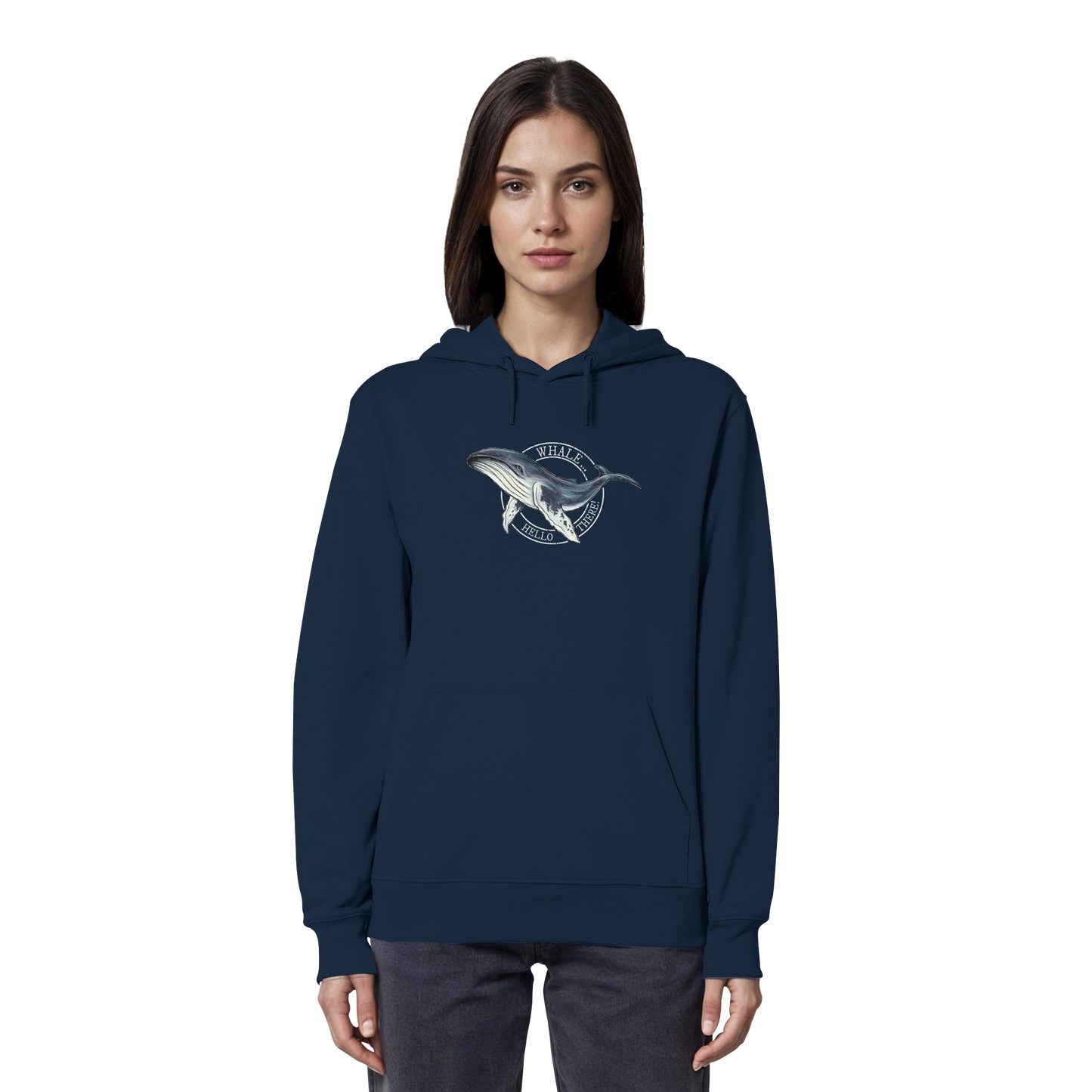 Whale, Hello There | Buckelwal - Organic Hoodie