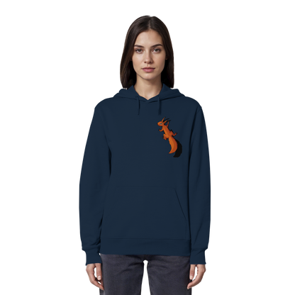 Süßes Eichhörnchen klettert - Organic Hoodie