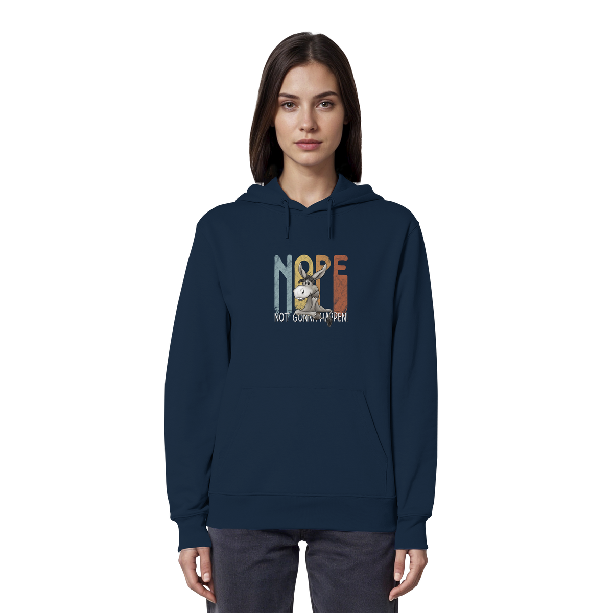 Nope | bockiger Esel - Organic Hoodie