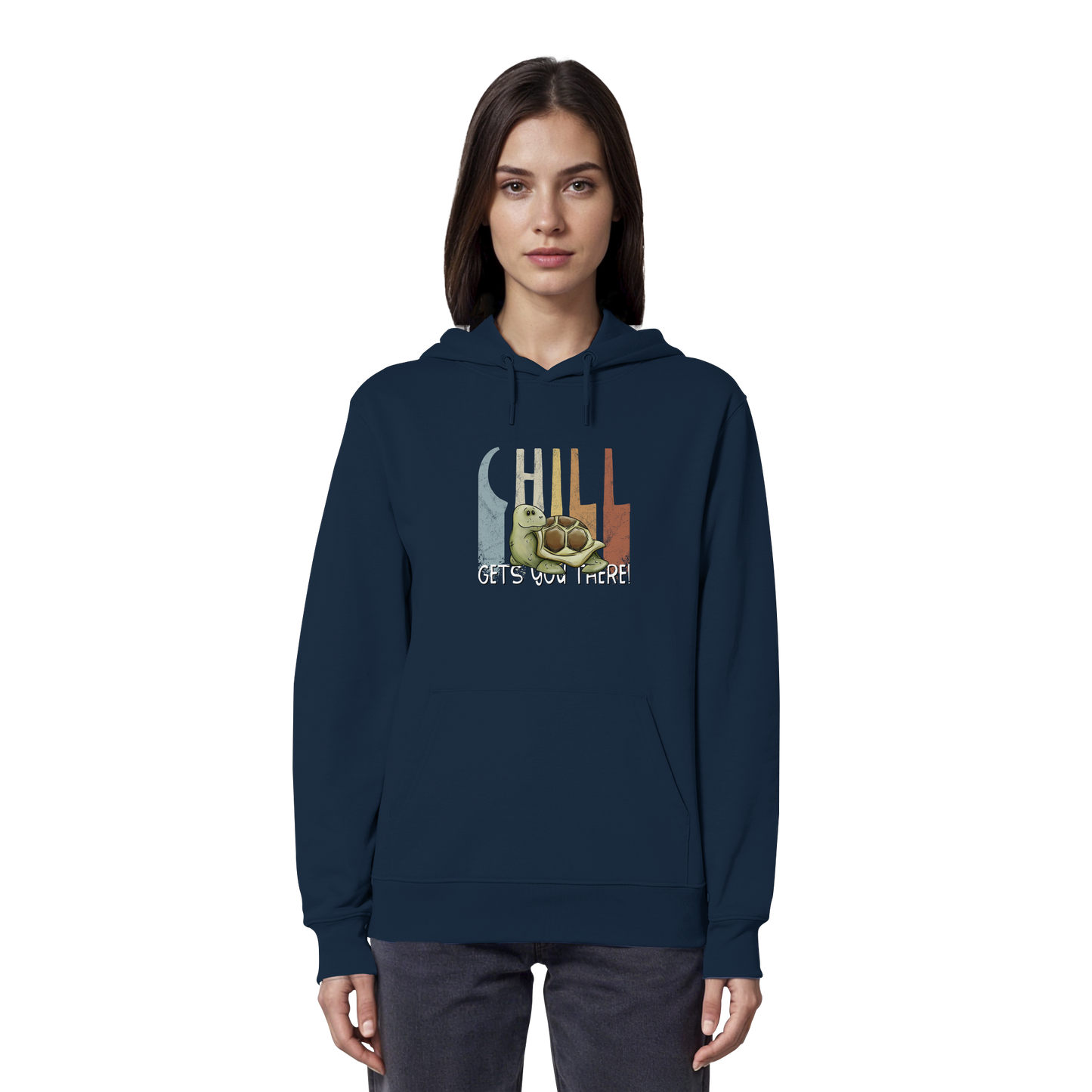 Gechillt gemütliche Schildkröte - Organic Hoodie