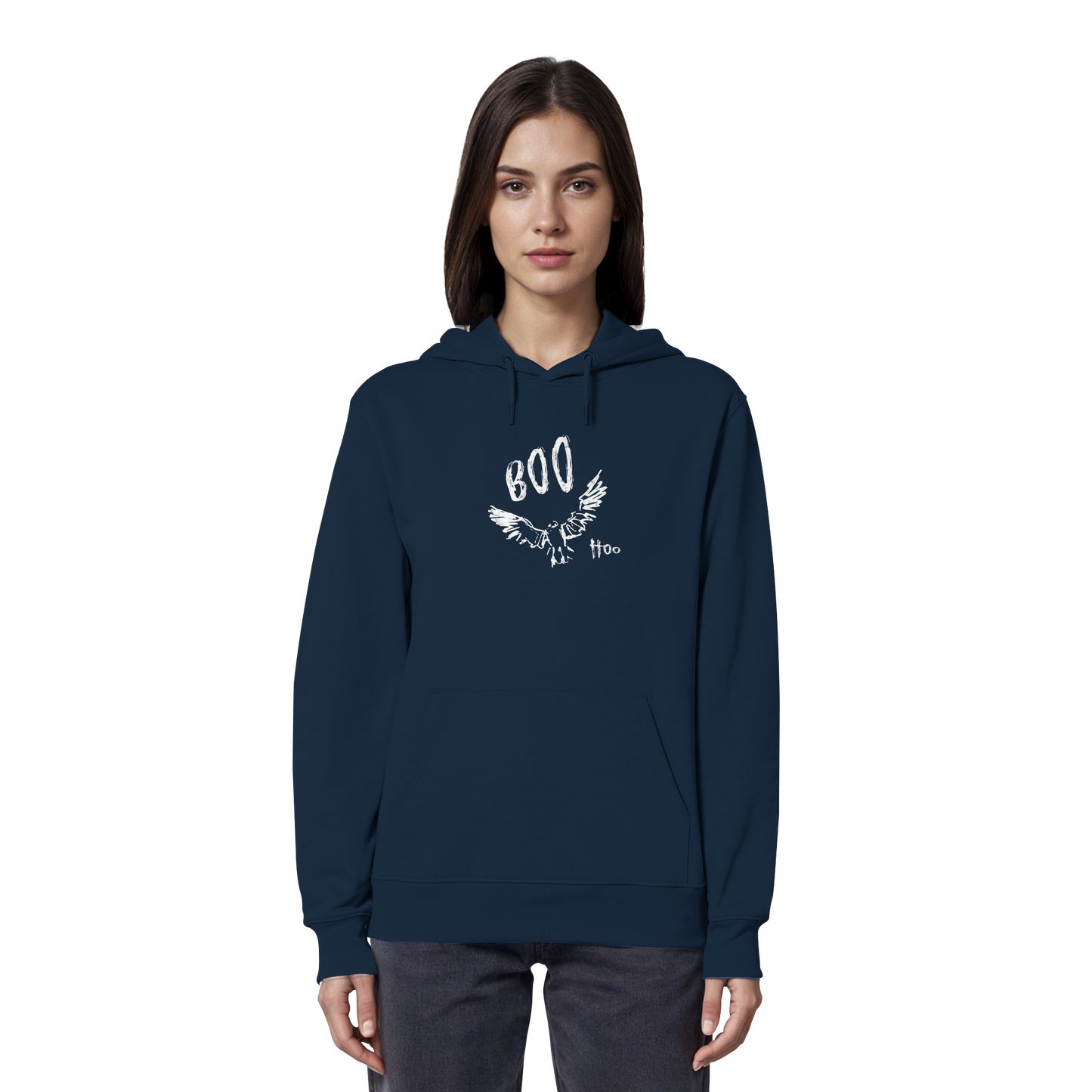 Boo Hoo! Fliegende Eule  - Organic Hoodie