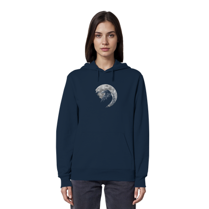 Vollmond-Rabe - Organic Hoodie