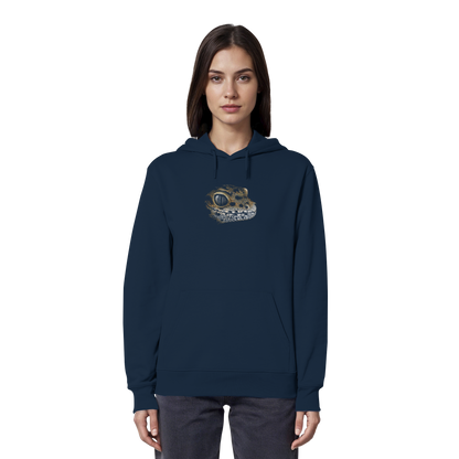 Leopard Gecko Skizze Kritzelkunst - Organic Hoodie