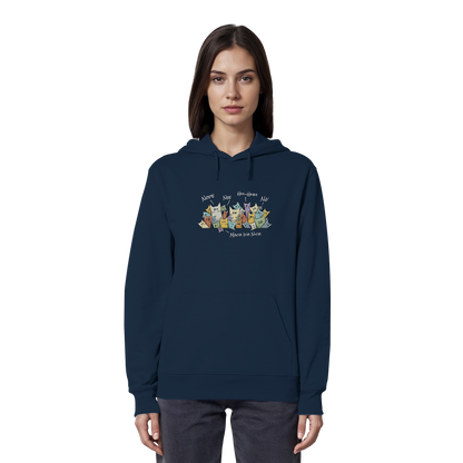 Nope, Nee, Nö Katzen - Organic Hoodie