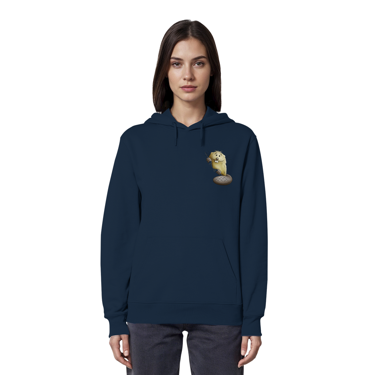 Lustiger frecher Biber - Organic Hoodie
