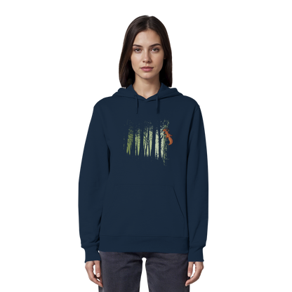 Eichhörnchen im Zwielicht-Wald - Organic Hoodie
