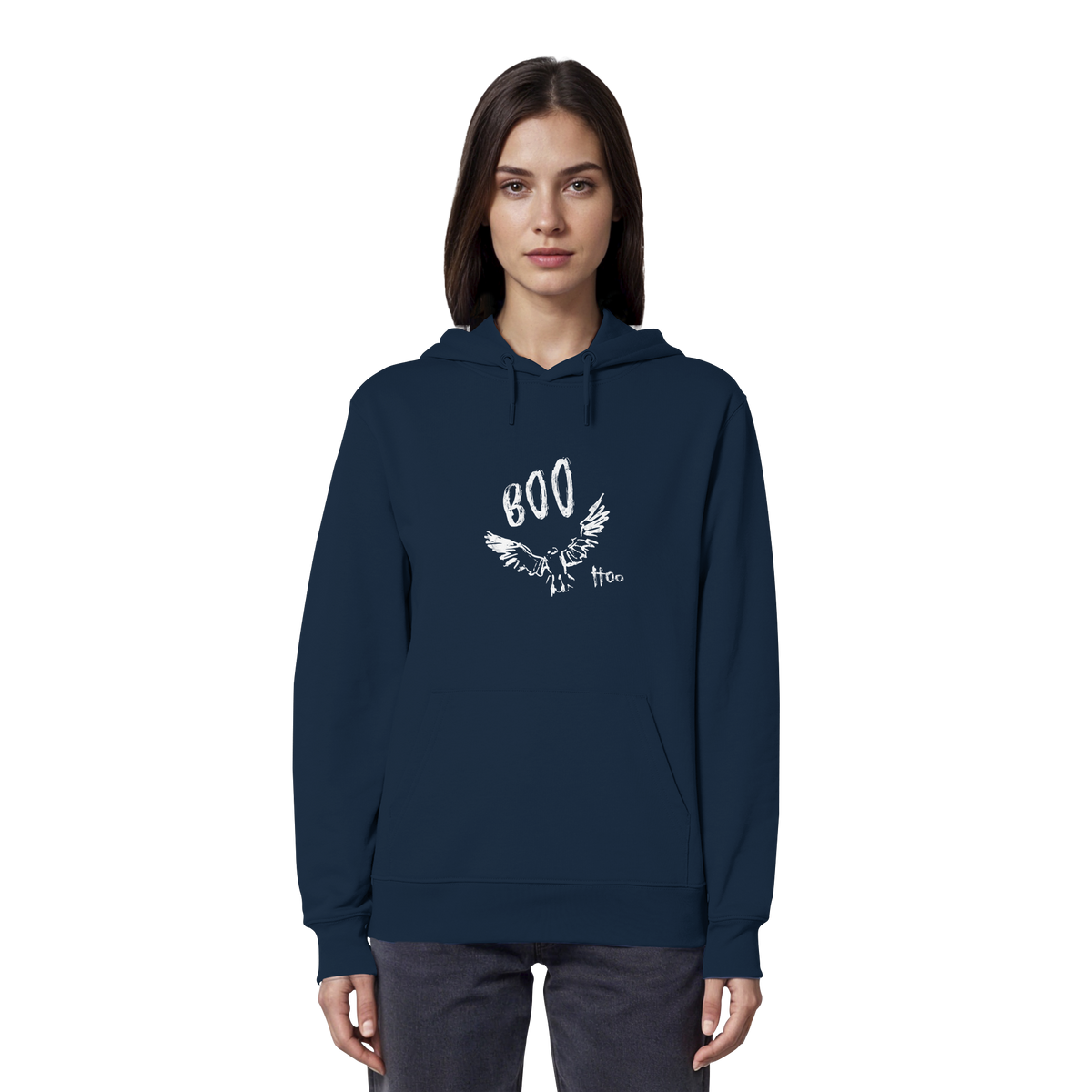 Boo Hoo! Fliegende Eule  - Organic Hoodie