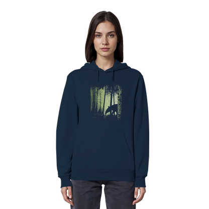 Lässiger Tapir im Zwielicht Wald - Organic Hoodie
