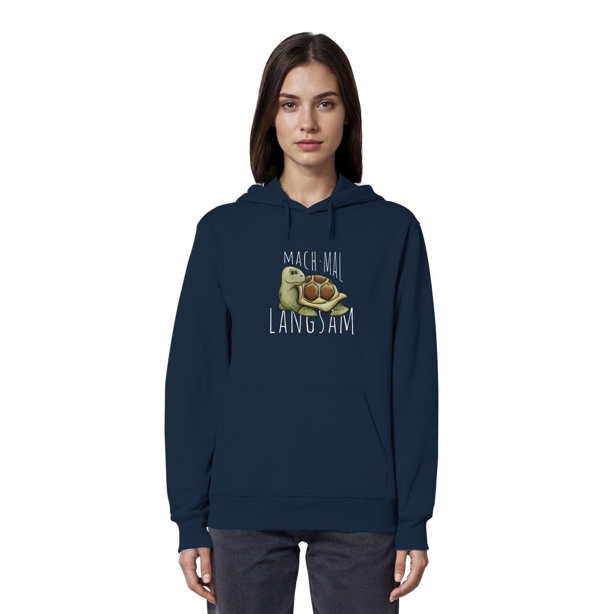 Mach mal langsam Schildkröte - Organic Hoodie