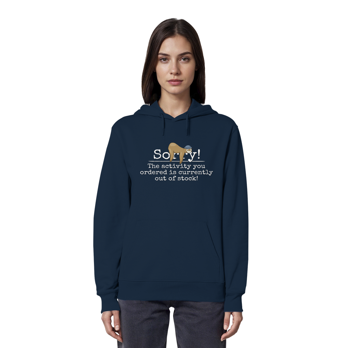 No-Activity Faultier - Organic Hoodie