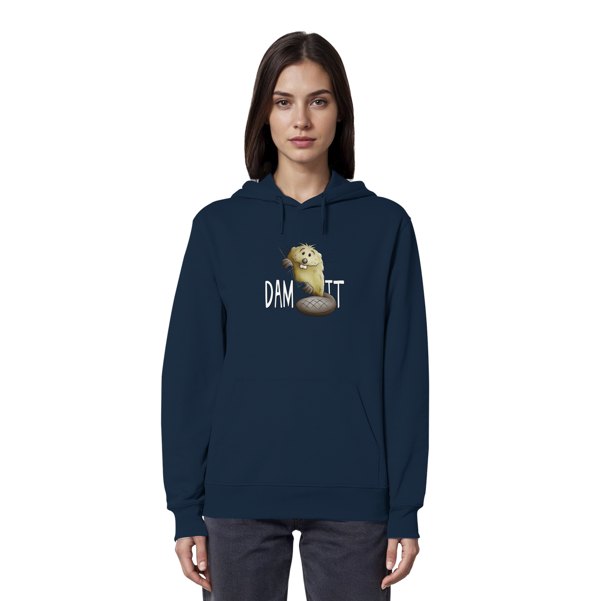 Dam It Verdammt Lustiger Biber - Organic Hoodie
