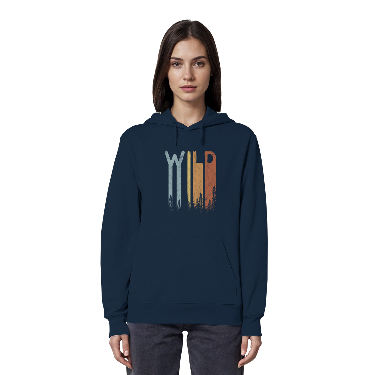 Wild Retro Schriftzug - Organic Hoodie