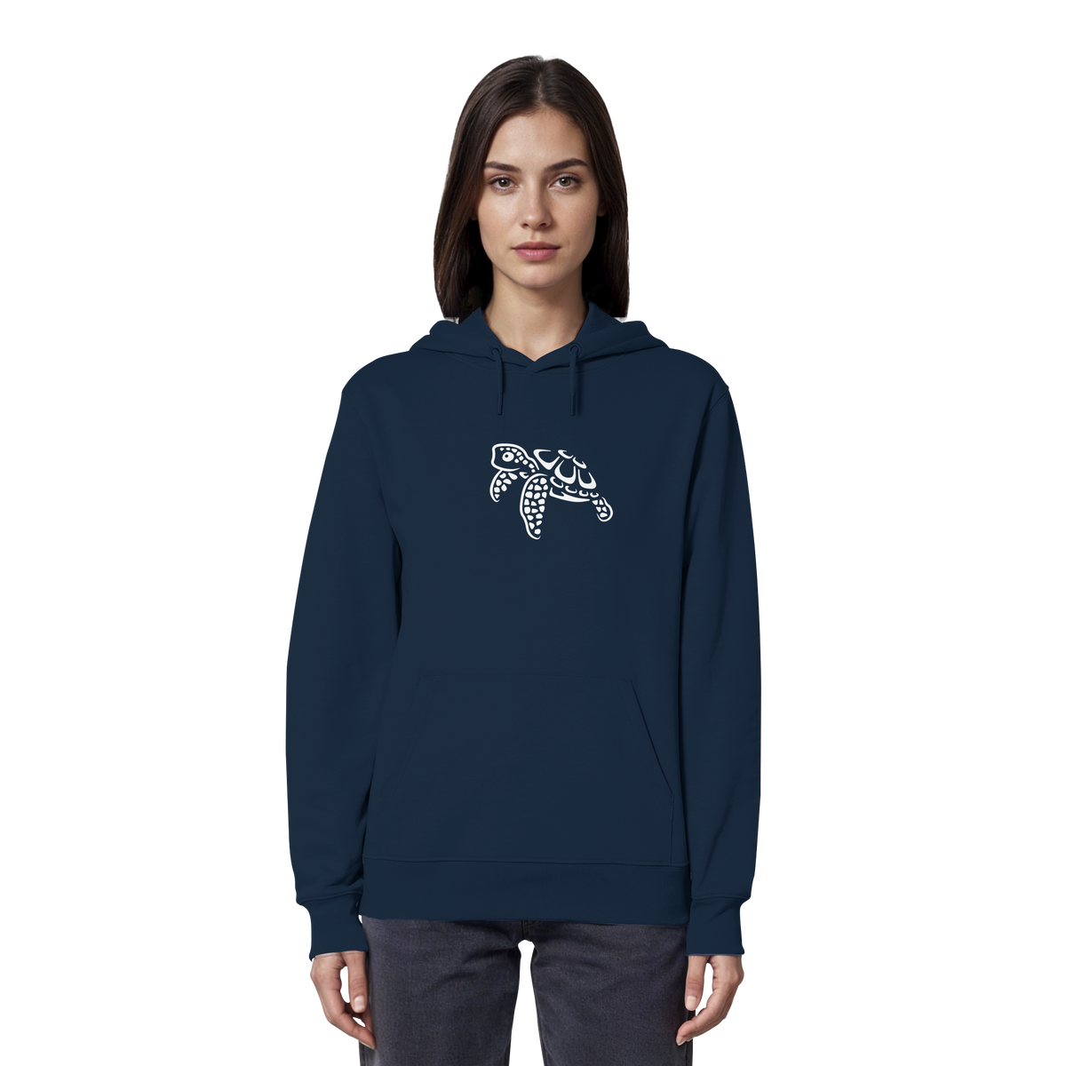 schwimmende Meeres-Schildkröte - Organic Hoodie