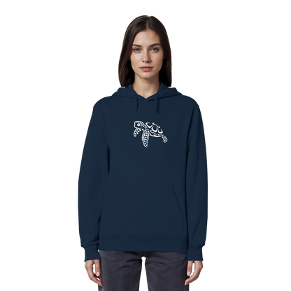 schwimmende Meeres-Schildkröte - Organic Hoodie
