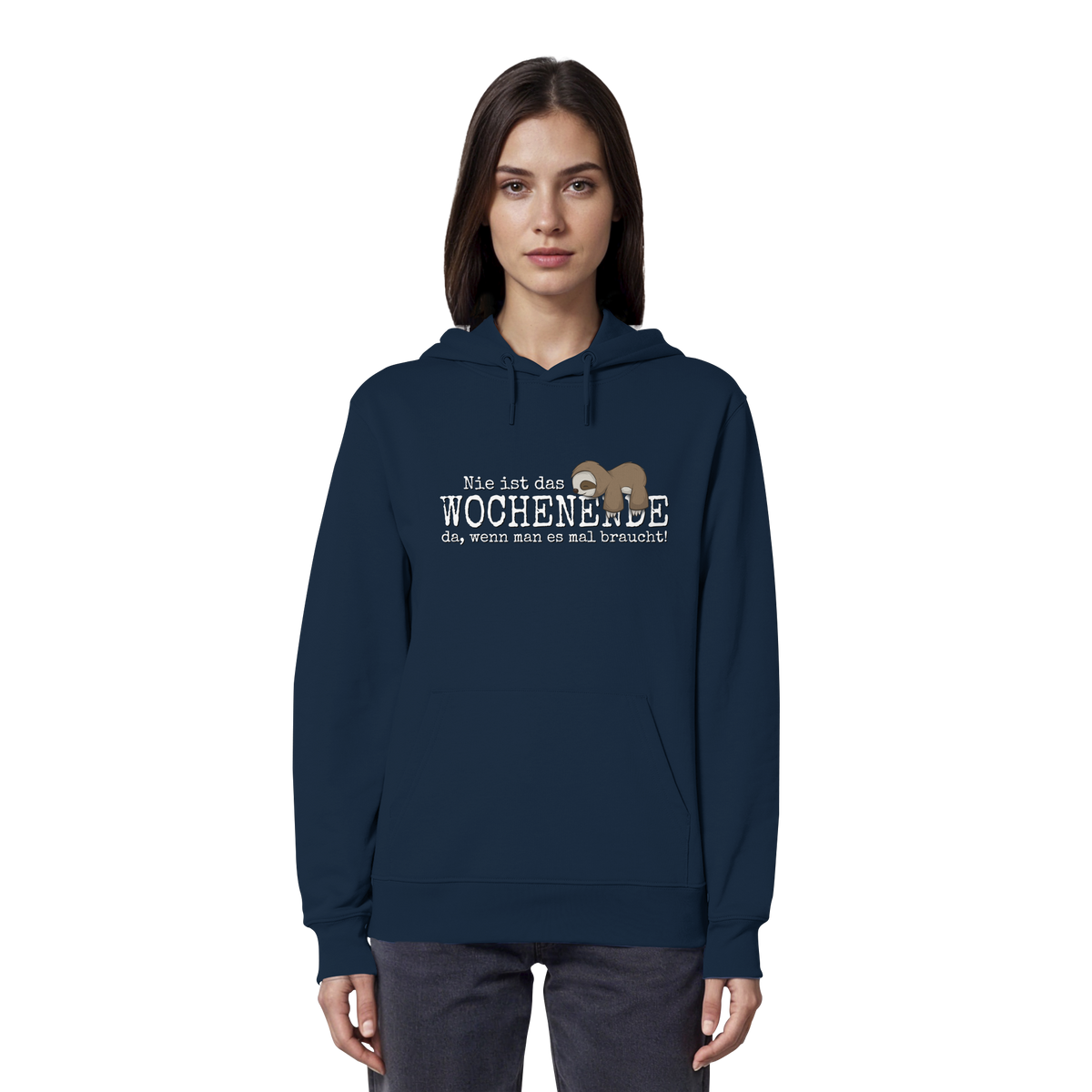 Kawaii Faultier Wochenende - Organic Hoodie