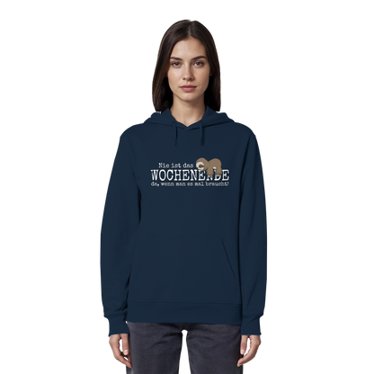 Kawaii Faultier Wochenende - Organic Hoodie