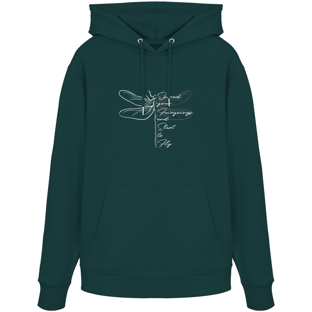 Breite die Flügel aus und flieg los | Libelle - Organic Hoodie