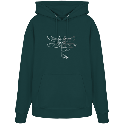 Breite die Flügel aus und flieg los | Libelle - Organic Hoodie