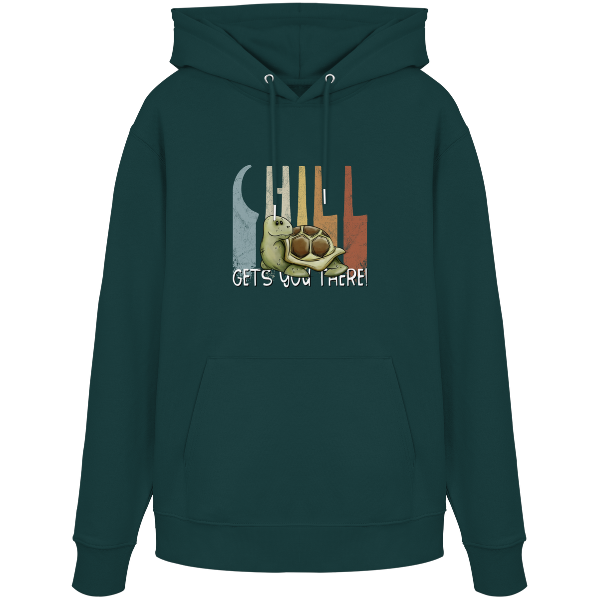Gechillt gemütliche Schildkröte - Organic Hoodie