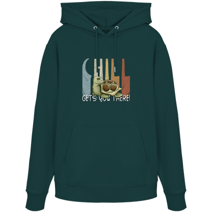 Gechillt gemütliche Schildkröte - Organic Hoodie