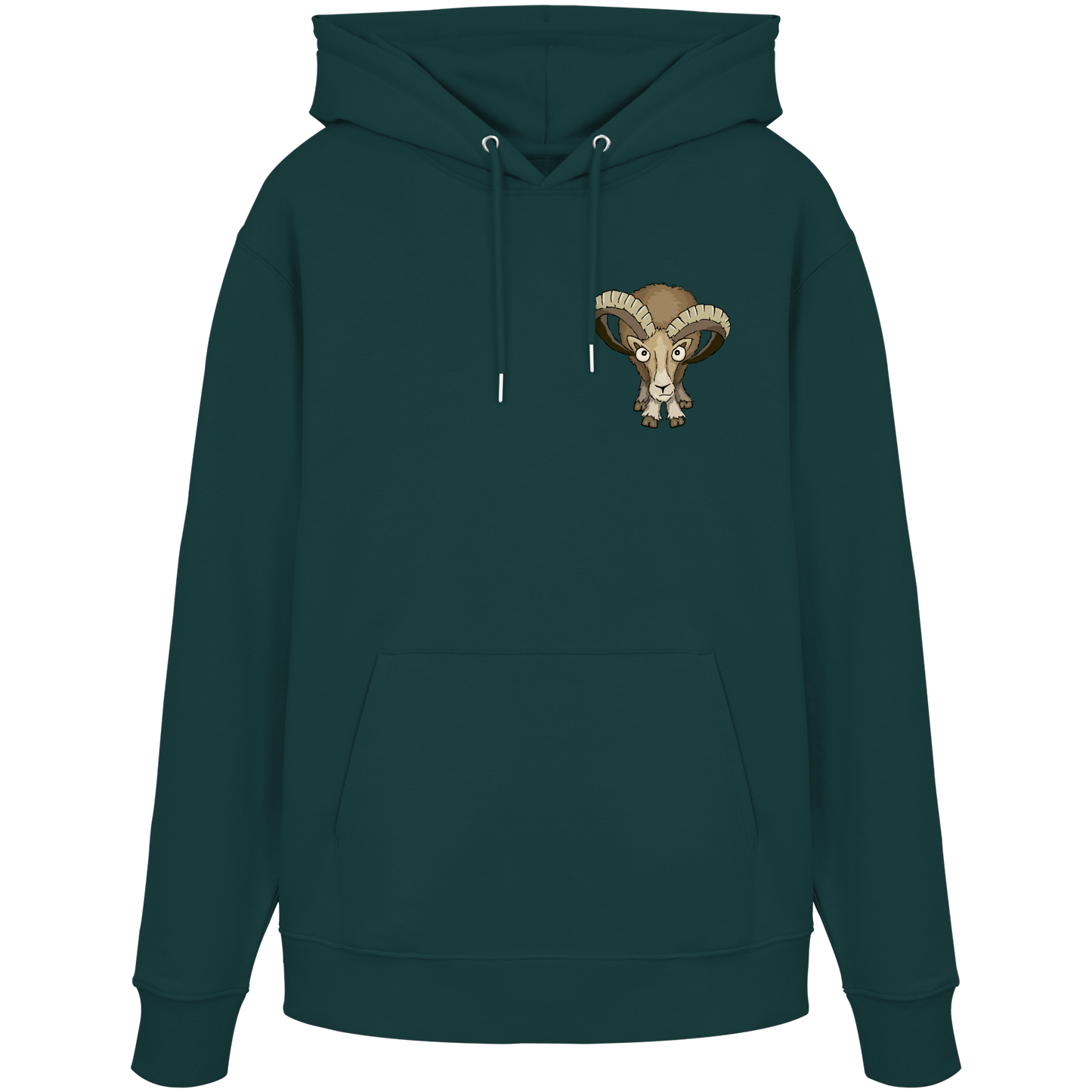 Bockiges Mufflon Widder Schafbock - Organic Hoodie