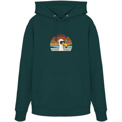 Cool lässige Retro Möwe - Organic Hoodie