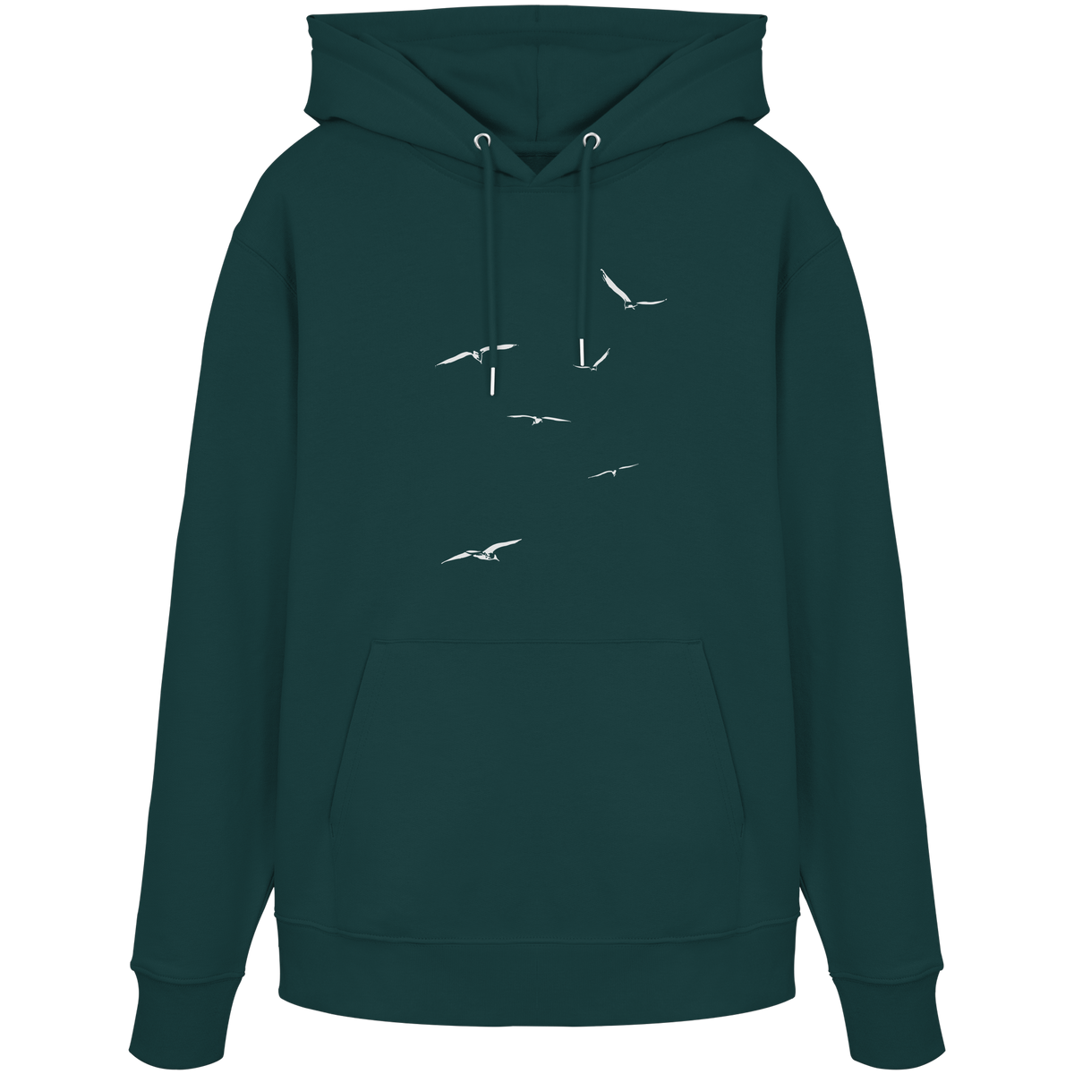 Vogelschwarm – Traum vom Fliegen - Organic Hoodie