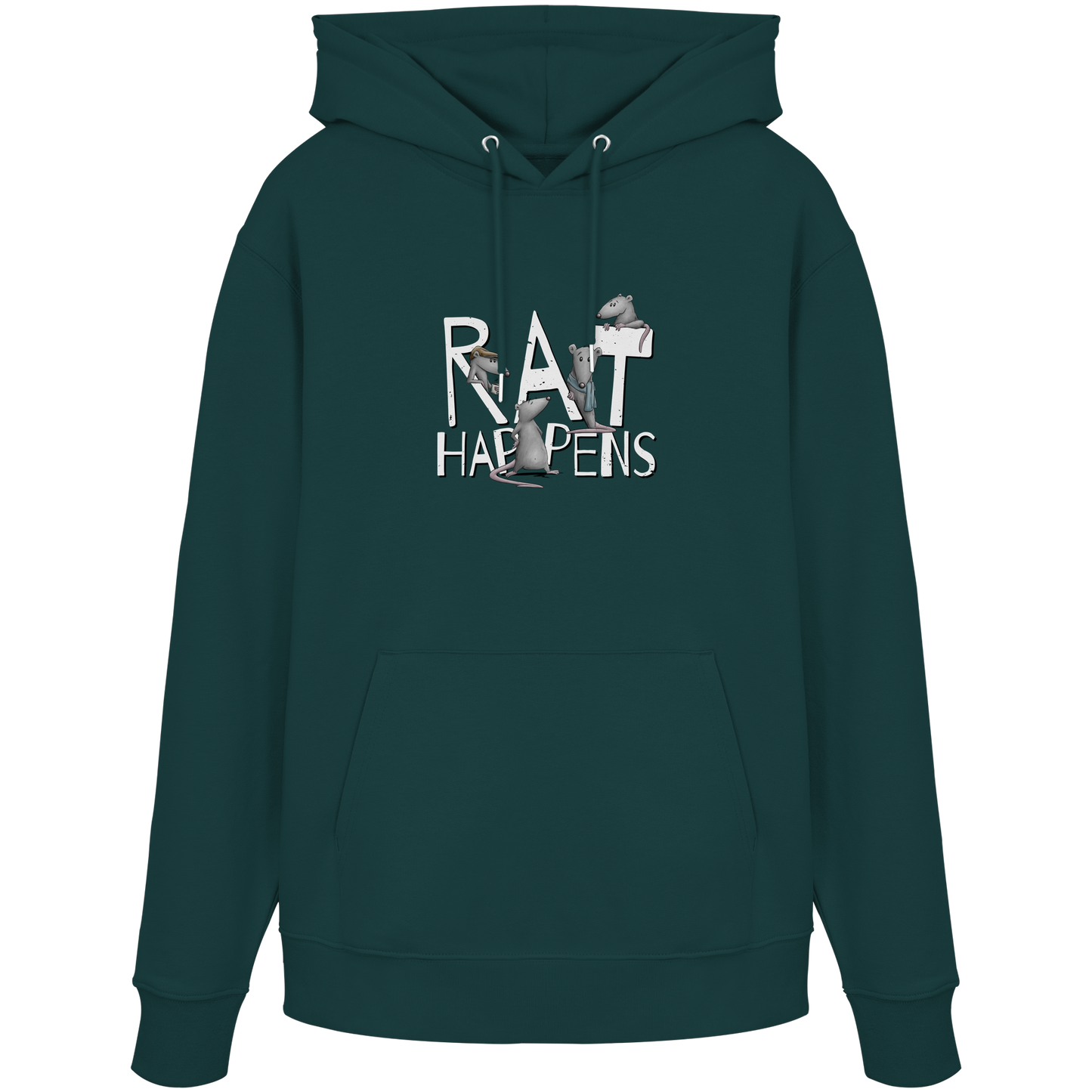 Rat Happens Ratten - Organic Hoodie