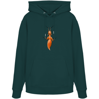 Rotes Eichhörnchen hängt ab - Organic Hoodie