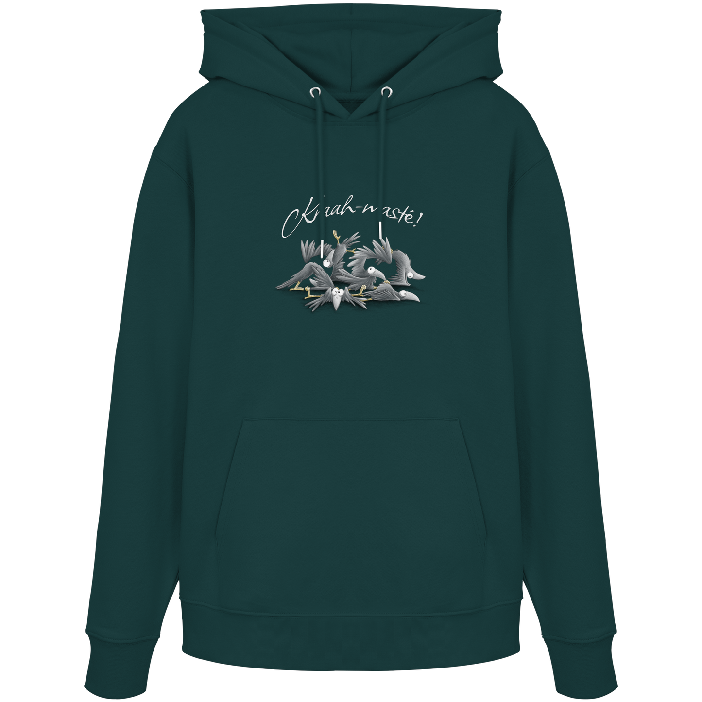 Kraah-masté! Yoga Raben Krähen - Organic Hoodie