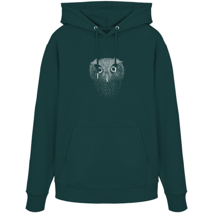 Eule Kritzelkunst Illustration - Organic Hoodie