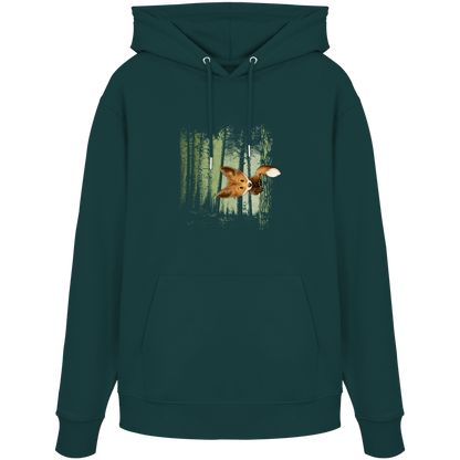Fuchs im Zwielicht-Wald - Organic Hoodie