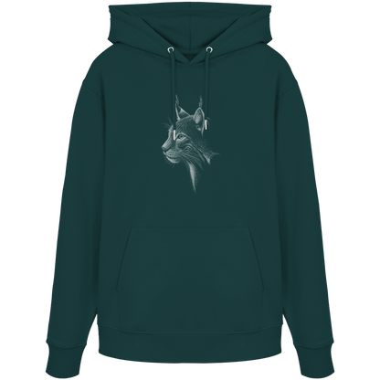 Luchs Kritzelkunst Wildkatze Illustration - Organic Hoodie