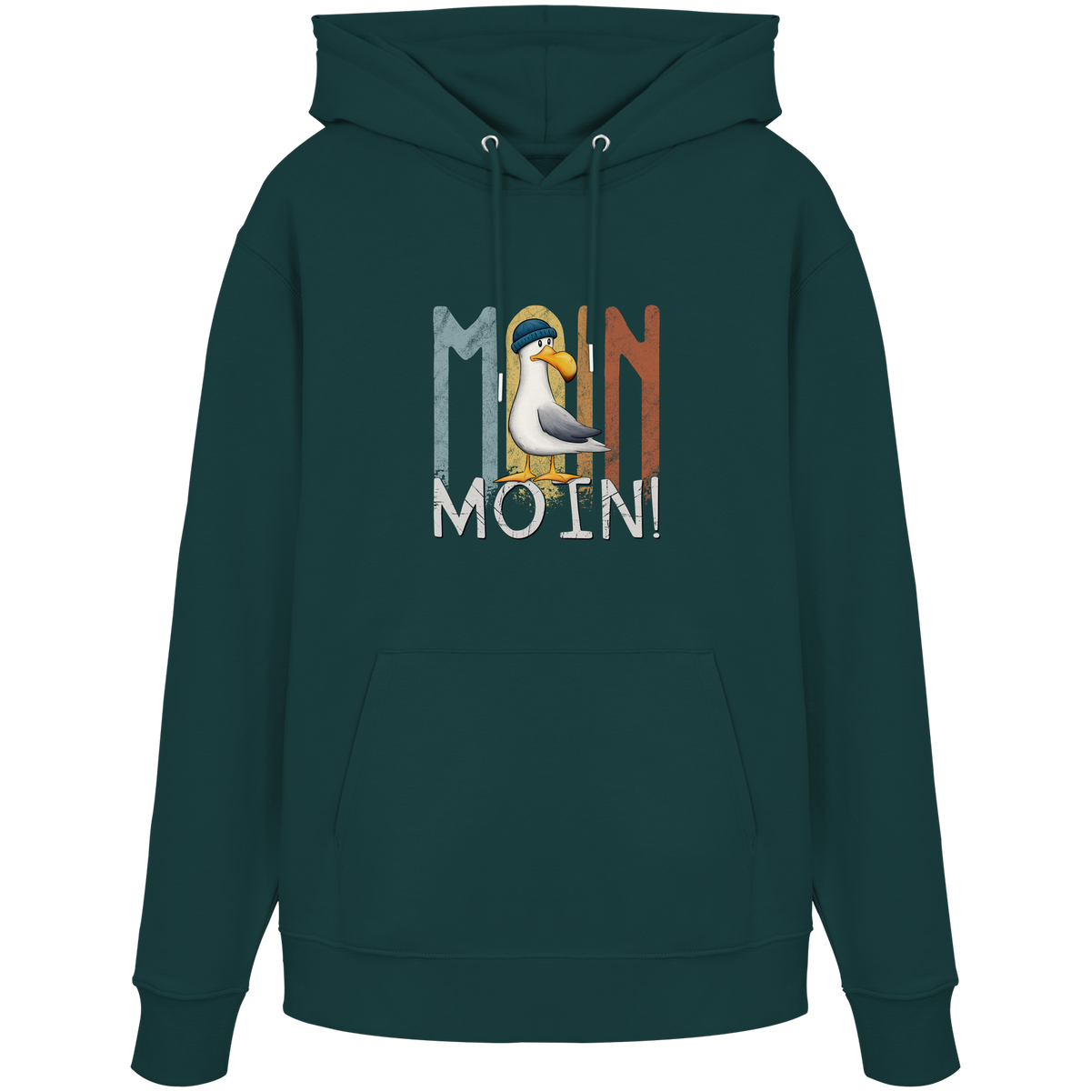 Moin Moin norddeutsche Möwe - Organic Hoodie