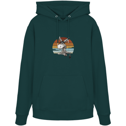 Lässiges Maultier Retro Esel - Organic Hoodie